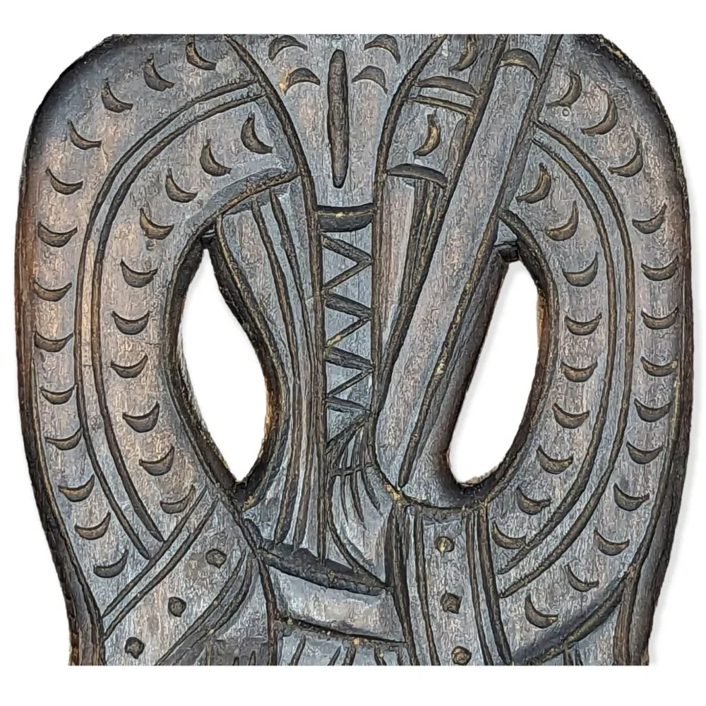 Antique Dutch Ornately Carved Large Wood Speculaas Cookie Mould